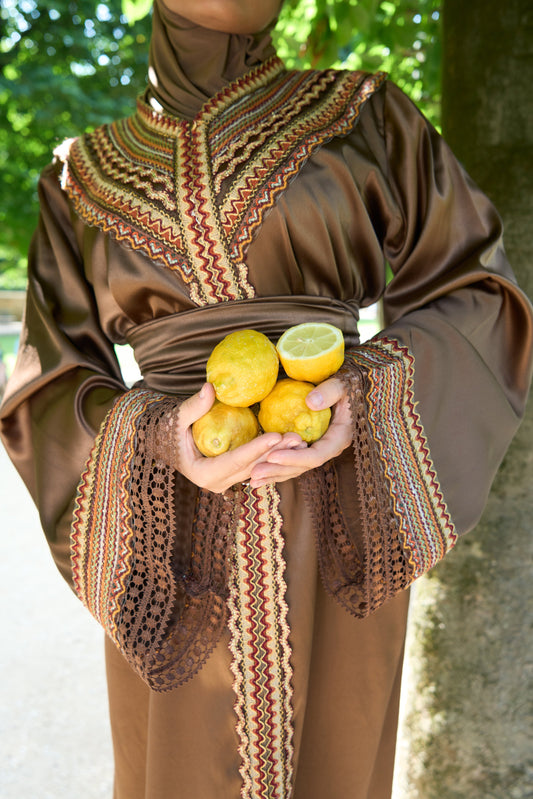 ARIA — Robe kabyle satin brodée