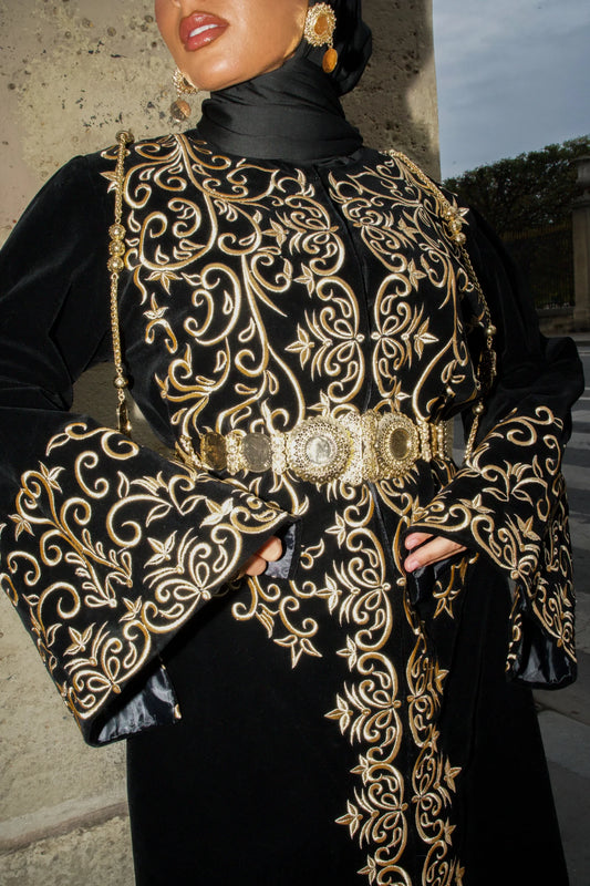 Caftan El Kadi Algérien — Robe Traditionnelle Brodée